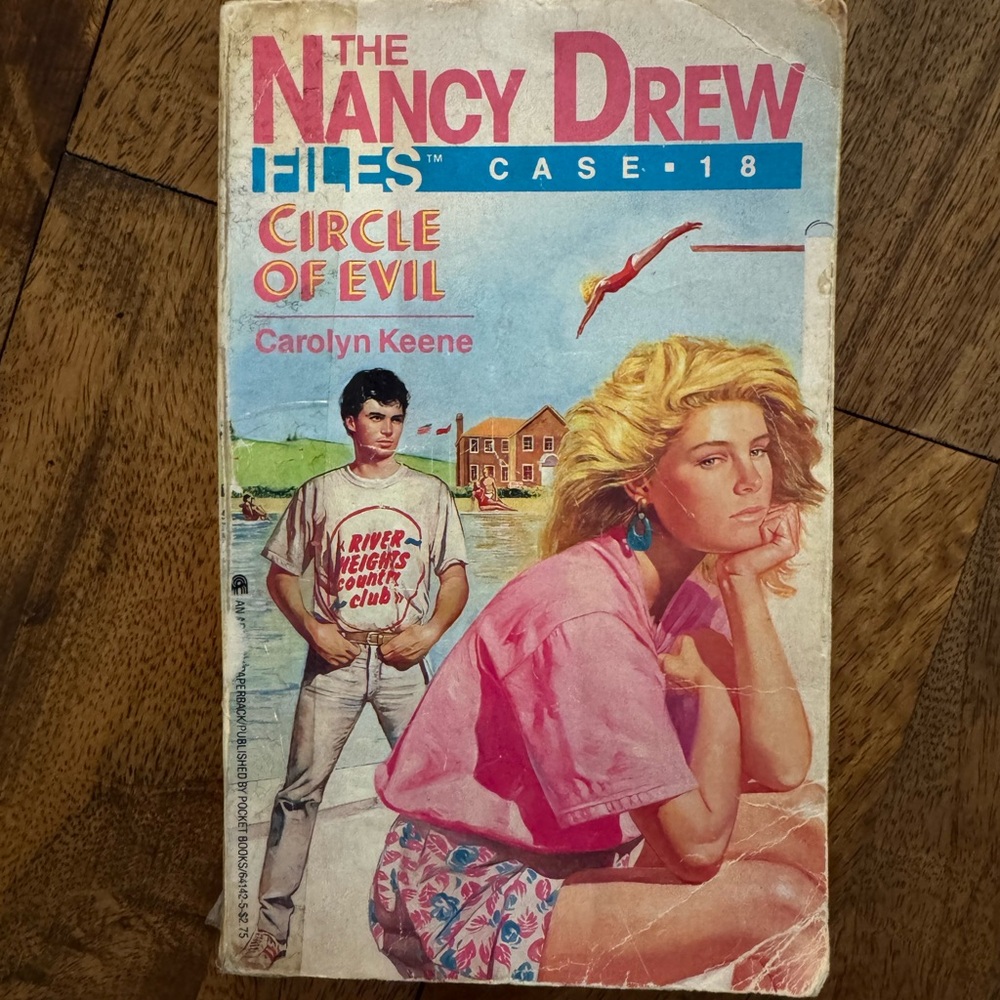 Nancy Drew Files #18 Circle of Evil 1987 Vintage Paperback Carolyn Keene Mystery